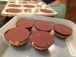 Miriam's home made peanut butter cups